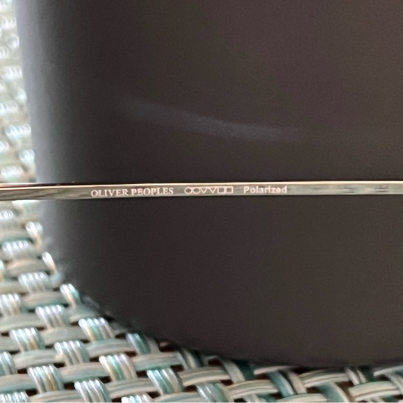 RARE Oliver Peoples Elsie Titanium Blue Chrome with Pacific Gradient Sunglasses - Picture 6 of 10